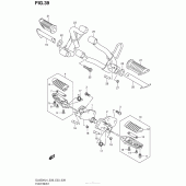Схема узла: Подножки для Suzuki DL650 V-Strom