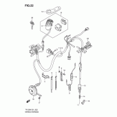 Схема вузла: Електропроводка для Suzuki TF125