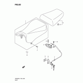 Схема узла: Сиденье (Sv650sal1 e24) для Suzuki SV650