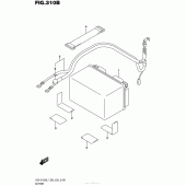 Схема вузла: Акумулятори (Gsx-S1000Al7 E03) для Suzuki GSX-S1000