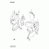 Схема вузла: Бічні панелі (Vz800zk7/zk8) для Suzuki VZ800 Intruder M800/ Boulevard M50