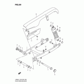 Схема вузла: Задній важіль підвіски Suzuki LS650 Boulevard S40