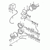 Схема узла: Поворотники (E22) для Suzuki TS250