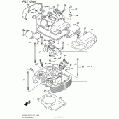 Схема вузла: Головка циліндра (передня) для Suzuki VZ1500 Boulevard M90