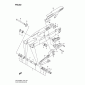 Схема узла: Задний рычаг подвески для Suzuki DR-Z400 DR-Z400SM