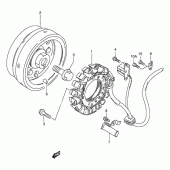 Схема вузла: Статор & Ротор для Suzuki LS650 Savage