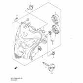 Схема вузла: Фара (E24) для Suzuki GSX-R750