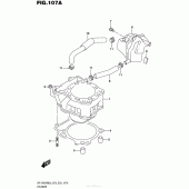 Схема узла: Цилиндр для Suzuki DR-Z400 DR-Z400SM