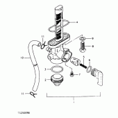 Схема вузла: Паливний кран Suzuki TS250