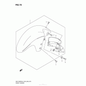Схема узла: Переднее крыло (Gsx1300Ral3 E33) для Suzuki GSX1300 Hayabusa