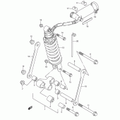 Схема вузла: Важіль прогресії (Model m/n) для Suzuki RGV250