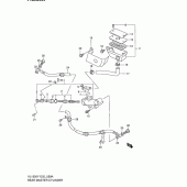 Схема вузла: Задній гальмівний циліндр (Model k2/k3/k4) для Suzuki VL1500 Intruder LC