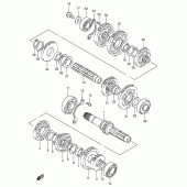 Схема вузла: Трансмісія для Suzuki VS800 Intruder 800
