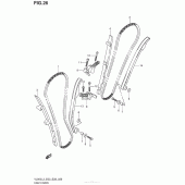 Схема узла: Цепь ГРМ & Натяжитель & Успокоитель для Suzuki VL800 Boulevard C50T