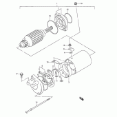 Схема вузла: Електричний стартер для Suzuki DR800