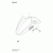 Схема вузла: Переднє крило (Model k9) для Suzuki GSF1250 Bandit