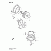 Схема узла: Масляный насос для Suzuki GZ250 Marauder