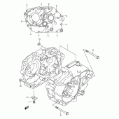 Схема узла: Картер двигателя для Suzuki DR-Z125 DR-Z125L