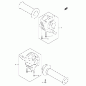 Схема узла: Пульт управления рулевой для Suzuki GZ250 Marauder