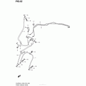 Схема узла: Передний тормозной шланг для Suzuki DL650 V-Strom