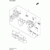 Схема узла: Задний тормозной суппорт для Suzuki DL650 V-Strom