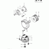 Схема узла: Масляный насос для Suzuki DR650 DR650R