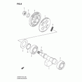 Схема вузла: Балансувальний вал для Suzuki AN400 Burgman (EU analogue of SkyWave)