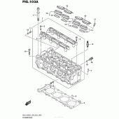 Схема вузла: Головка циліндра Suzuki GSX-S1000
