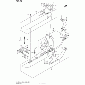 Схема узла: Выхлопная система (Vl1500Bl4 E28) для Suzuki VL1500 Boulevard C90