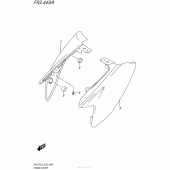 Схема вузла: Бічні панелі для Suzuki DR-Z70