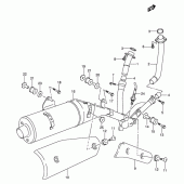 Схема вузла: Вихлопна система для Suzuki DL650 V-Strom