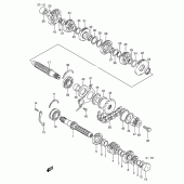 Схема вузла: Трансмісія для Suzuki GSX600 Katana