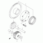 Схема узла: Привод стартера для Suzuki SV1000