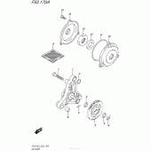 Схема узла: Масляный насос для Suzuki DR-Z70