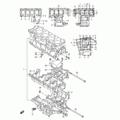 Схема вузла: Картер двигуна для Suzuki GSX-R600
