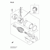 Схема узла: Стартер электрический для Suzuki GSX-R750