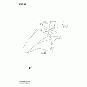 Схема вузла: Переднє крило для Suzuki GS500