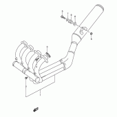 Схема вузла: Вихлопна система для Suzuki GSX250 Across