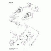 Схема вузла: Система вентиляції бензобака (Gsx-R600L3 E33) для Suzuki GSX-R600