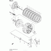 Схема вузла: Зчеплення для Suzuki DL650 V-Strom