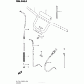 Схема вузла: Кермо & Тросики для Suzuki DR-Z70