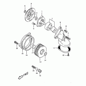 Схема вузла: Масляний насос для Suzuki DR350