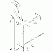 Схема вузла: Кермо & Тросики для Suzuki LS650 Boulevard S40