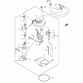 Схема вузла: Паливний насос для Suzuki AN400 Burgman (EU analogue of SkyWave)