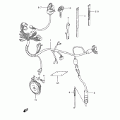 Схема вузла: Електропроводка Suzuki TS125