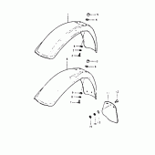 Схема вузла: Переднє крило для Suzuki DR400