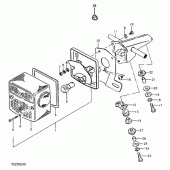 Схема вузла: Задній ліхтар (Стоп-сигнал) (E18, e39) для Suzuki TS250