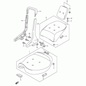 Схема вузла: Сидіння (Model k4) для Suzuki VS1400 Boulevard S83