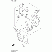 Схема вузла: Передній гальмівний супорт для Suzuki VZ1500 Boulevard M90