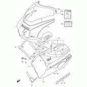Схема вузла: Передній обтічник (Gsx-r400rfm) для Suzuki GSX-R400